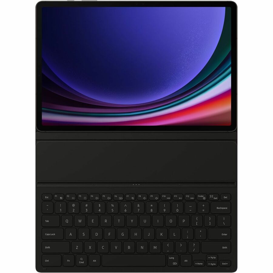 Samsung Keyboard/Cover Case (Book Fold) Samsung Galaxy Tab S9+, Galaxy Tab S9 FE+ Tablet, Stylus - French, English Keyboard - Black EF-DX810BBEGCA