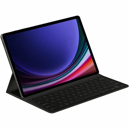 Samsung Keyboard/Cover Case (Book Fold) Samsung Galaxy Tab S9+, Galaxy Tab S9 FE+ Tablet, Stylus - French, English Keyboard - Black EF-DX810BBEGCA
