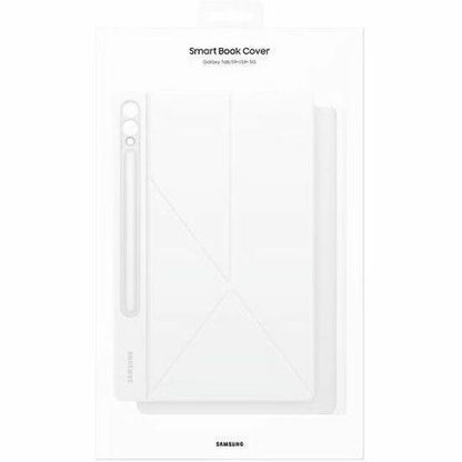 Samsung Smart Carrying Case (Book Fold) Samsung Galaxy Tab S9+ Tablet - White EF-BX810PWEGCA