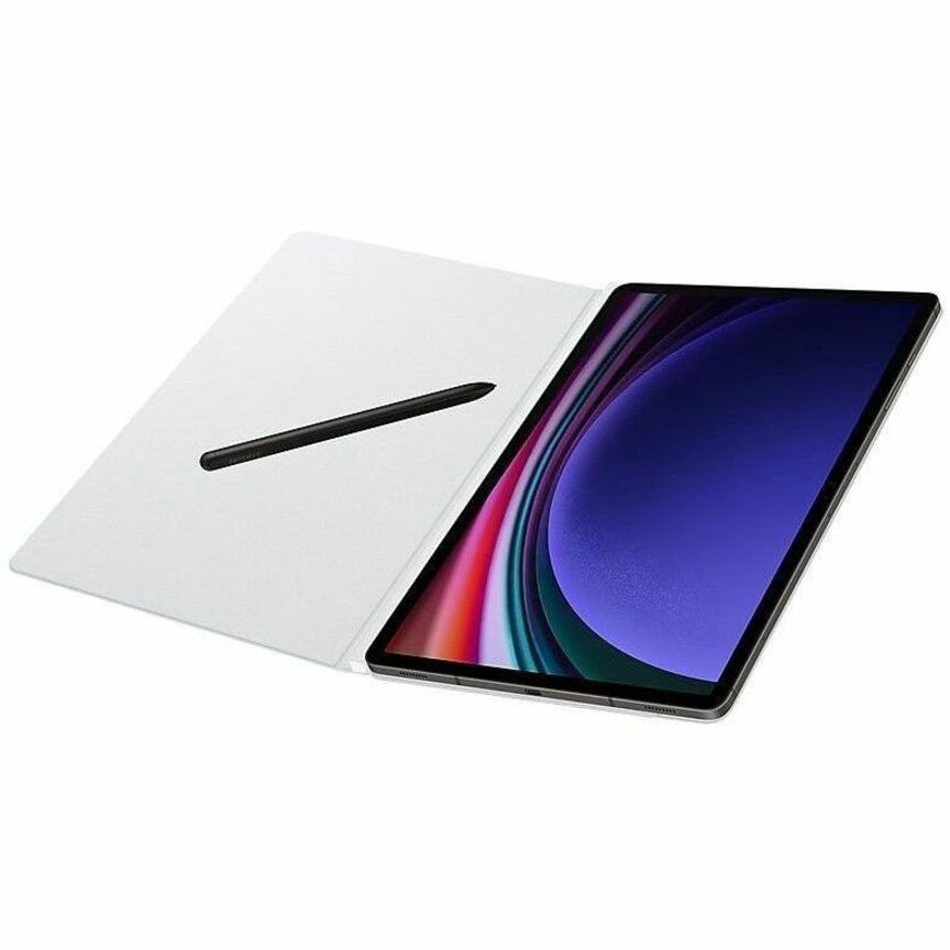 Samsung Smart Carrying Case (Book Fold) Samsung Galaxy Tab S9+ Tablet - White EF-BX810PWEGCA
