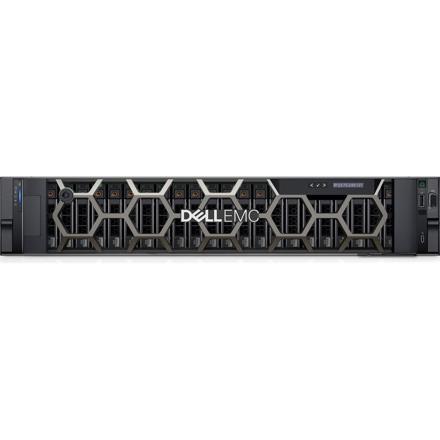 Serveur montable en rack 2U Dell EMC PowerEdge R750xs - 2 x Intel Xeon Gold 5318Y 2,10 GHz - 32 Go de RAM - 480 Go SSD - (1 x 480 Go) Configuration SSD - Serial ATA/600, contrôleur Serial Attached SCSI (SAS) PT8PF