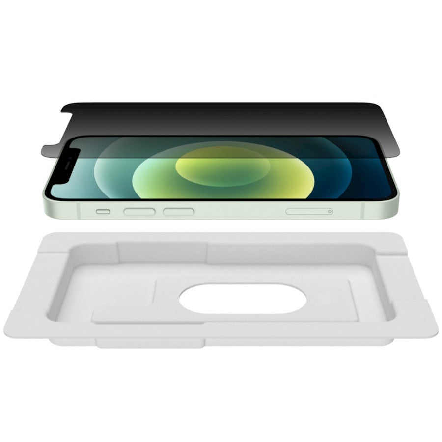 Protection d'écran antimicrobienne Belkin UltraGlass Privacy pour iPhone 12 Mini Transparent OVA044ZZ