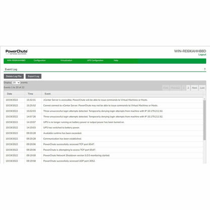 Licence numérique APC by Schneider Electric, PowerChute Network Shutdown pour la virtualisation et l'HCI, licence 1 an SWPCNS1Y-DIGI