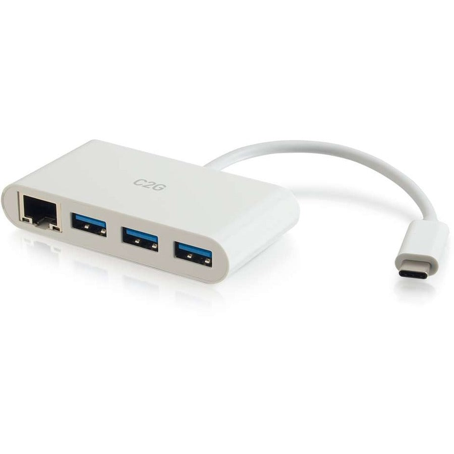 Hub USB C Ethernet et USB 3 ports C2G - Blanc 29746