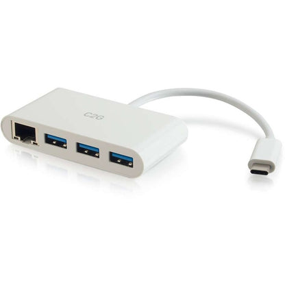 Hub USB C Ethernet et USB 3 ports C2G - Blanc 29746