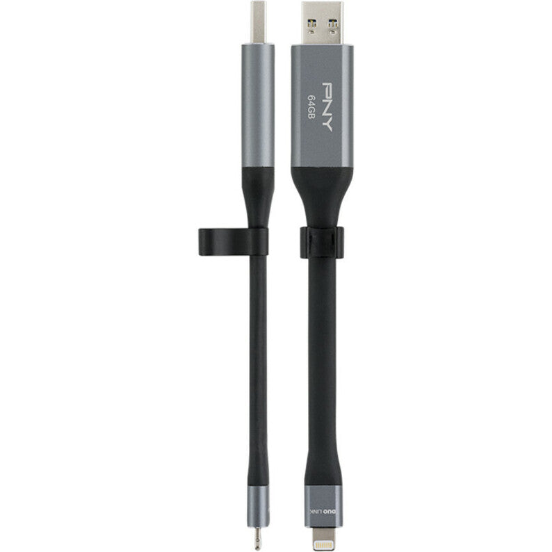 Clé USB 3.0 OTG PNY DUO LINK pour iPhone et iPad P-FDI64GLA02GC-RB