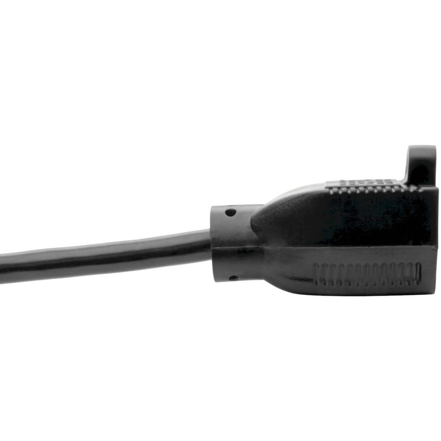 Câble d'extension de cordon d'alimentation Tripp Lite 1 pi 5-15P vers 5-15R 10 A 18 AWG 1 pi P022-001