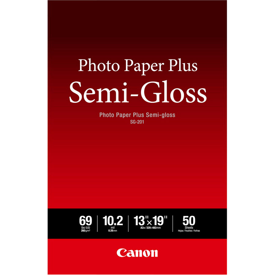 Papier photo Canon Plus semi-brillant SG-201 8x10 - 20 feuilles 1686B064