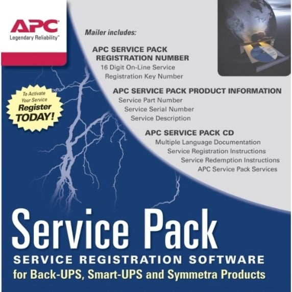 Pack de service APC by Schneider Electric - Garantie étendue - 1 an - Garantie WBEXTWAR1YR-SP-01