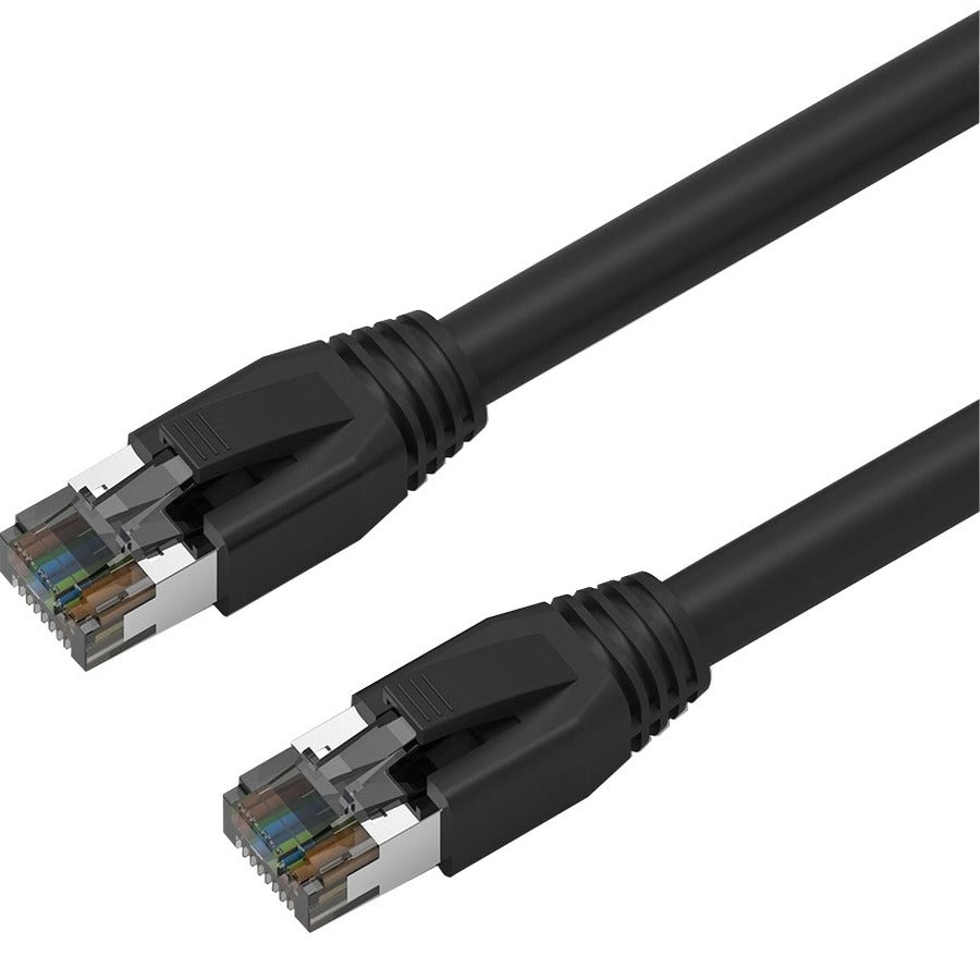 Câble de raccordement blindé Axiom CAT8 2000 MHz S/FTP 3FT avec gaine anti-accroc (noir) C8SBSFTP-K3-AX