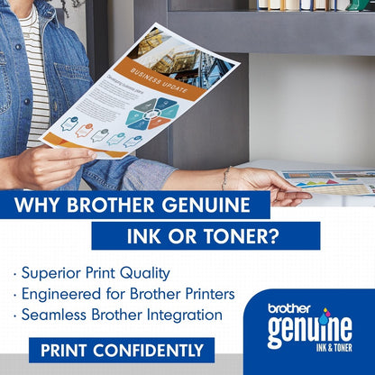 Cartouche de toner laser haute capacité d'origine Brother TN-433 - Paquet de deux - Noir - 2/boîte TN4332PK