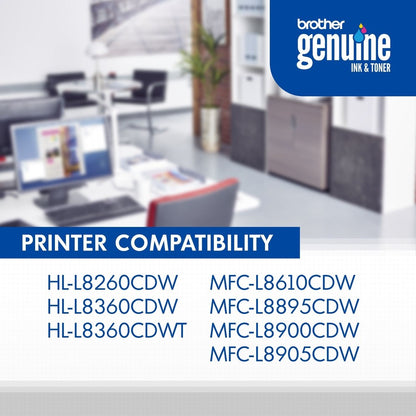 Cartouche de toner laser haute capacité d'origine Brother TN-433 - Paquet de deux - Noir - 2/boîte TN4332PK
