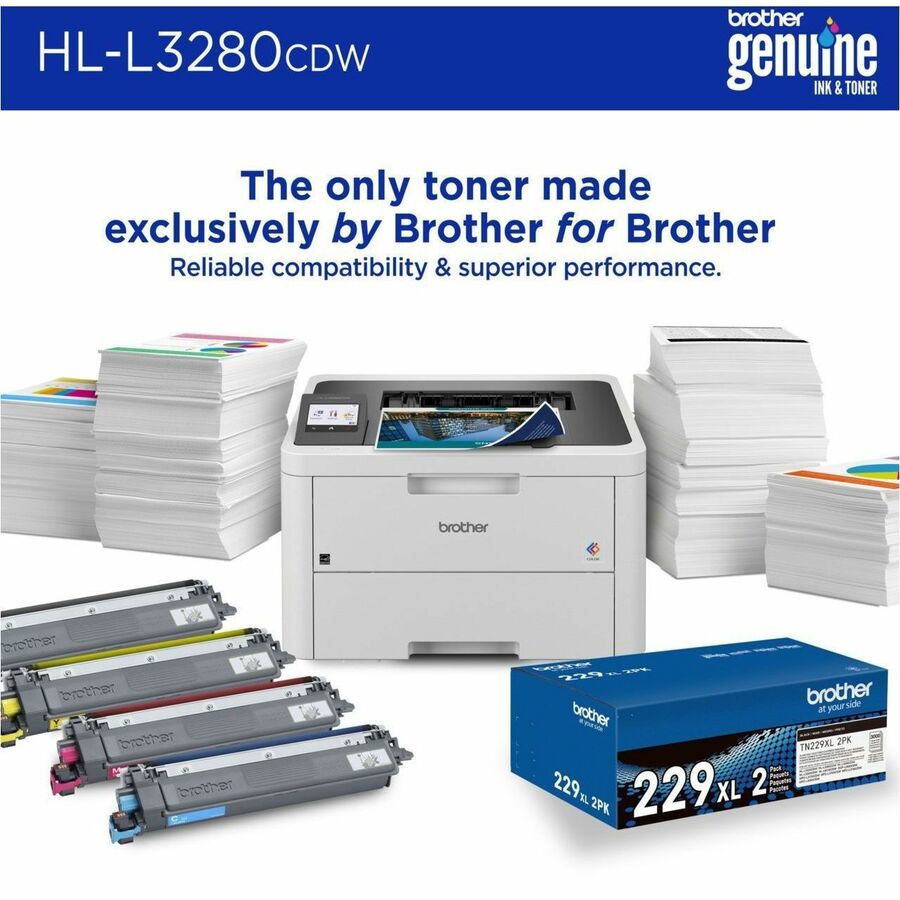 Imprimante laser sans fil de bureau Brother HL-L3280CDW - Couleur HLL3280CDW