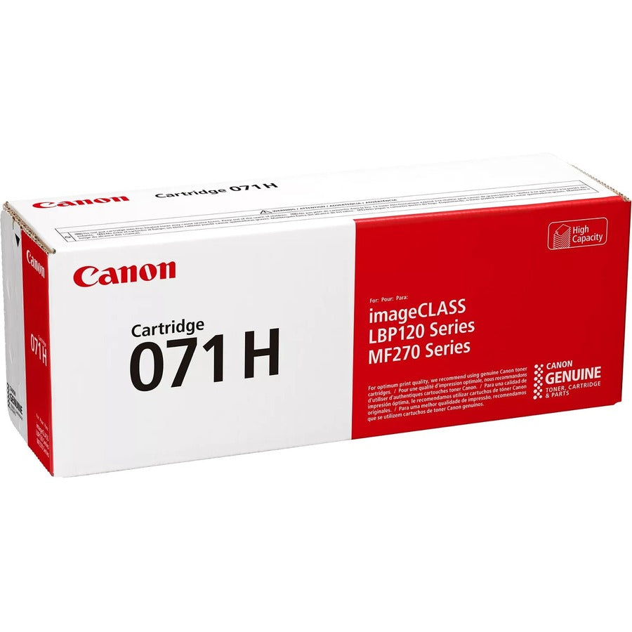 Cartouche de toner laser haute capacité d'origine Canon 071H - Noir - 1 paquet 5646C001