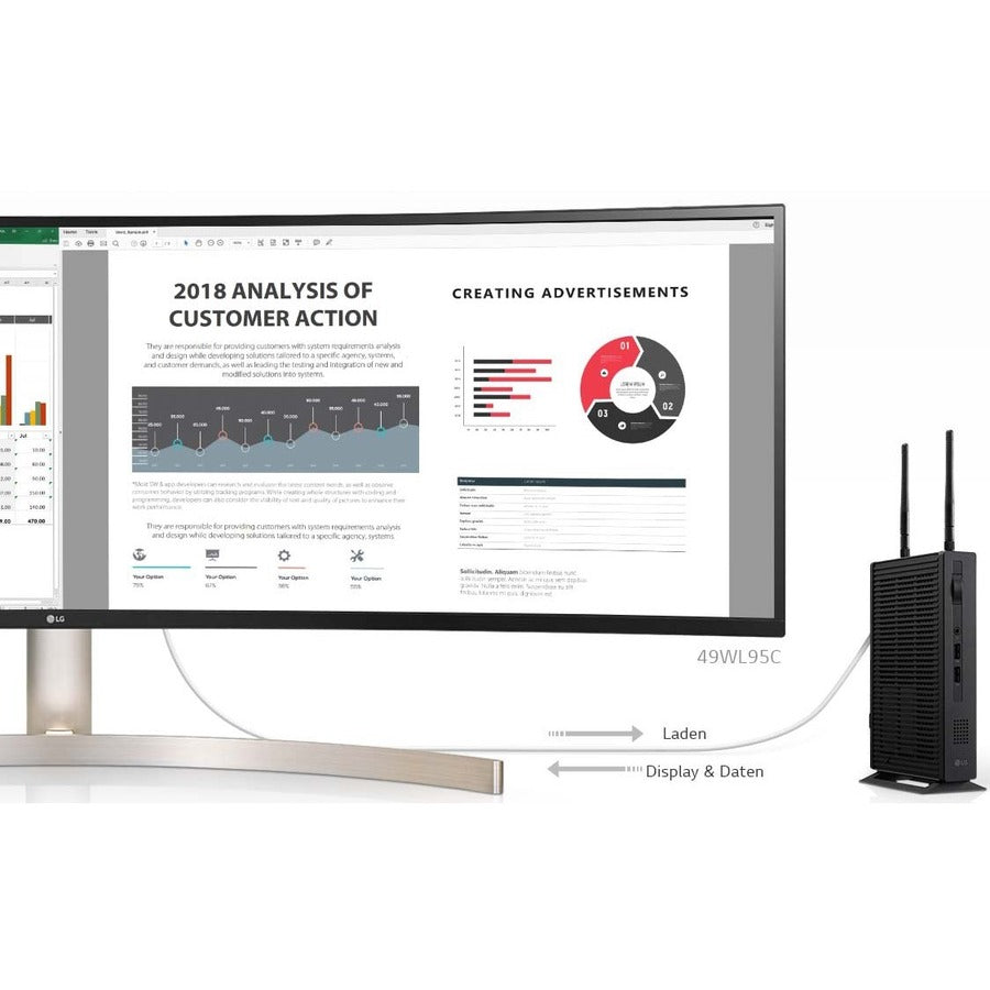Client léger LG CL600W - Intel Celeron J4105 Quad-core (4 cœurs) 1,50 GHz CL600W-AC
