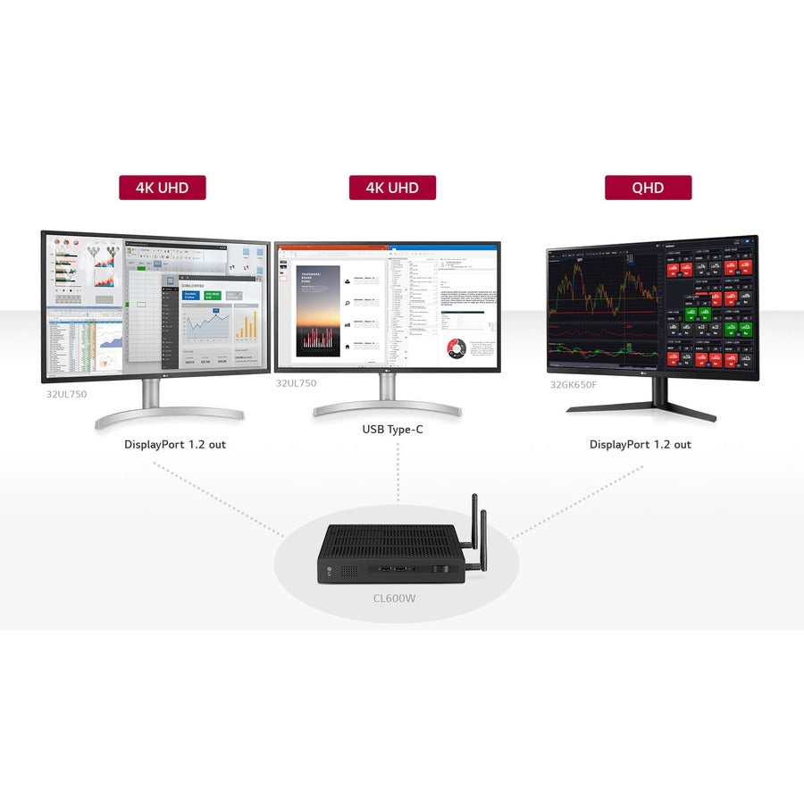 Client léger LG CL600W - Intel Celeron J4105 Quad-core (4 cœurs) 1,50 GHz CL600W-AC