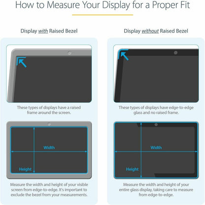 StarTech.com Filtre de confidentialité pour ordinateur portable 17,3 pouces 16:9, écran de confidentialité antireflet avec réduction de la lumière bleue de 51 %, angle de vue de +/- 30°, mat/brillant 173L-PRIVACY-SCREEN