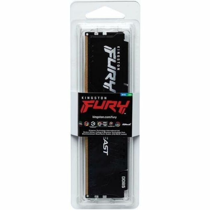 Kingston 32 Go (2 x 16 Go) DDR5 6 800 MT/s CL34 FURY Beast Noir XMP KF568C34BBK2-32