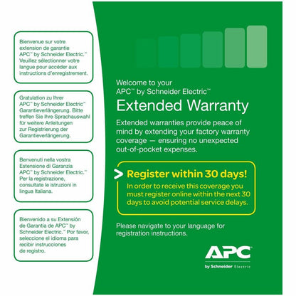 Pack de service APC by Schneider Electric - Garantie étendue - 1 an - Garantie WBEXTWAR1YR-AC-01