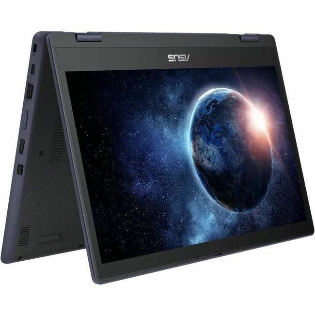 Asus BR1402F BR1402FGA-EN21T-CA Ordinateur portable 2 en 1 convertible et robuste avec écran tactile 14 pouces - Full HD - Intel N-Series N200 - 8 Go - Gris minéral BR1402FGA-EN21T-CA