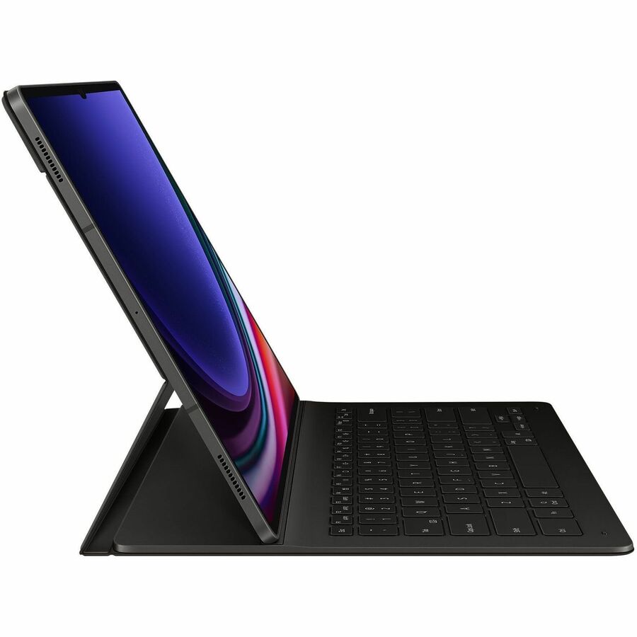 Samsung Keyboard/Cover Case (Book Fold) Samsung Galaxy Tab S9 Ultra Tablet, Stylus - Black EF-DX910BBEGCA