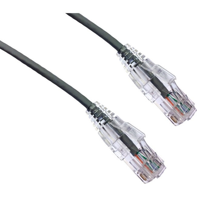 Câble de raccordement ultra-mince anti-accroc Axiom 3FT CAT6A BENDnFLEX 650 MHz (gris) C6ABFSB-G3-AX