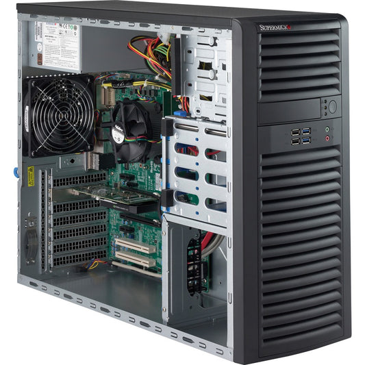 Système Barebone SuperMicro SuperWorkstation 5039A-IL - Moyenne tour - Socket H4 LGA-1151 - 1 x prise en charge du processeur SYS-5039A-IL