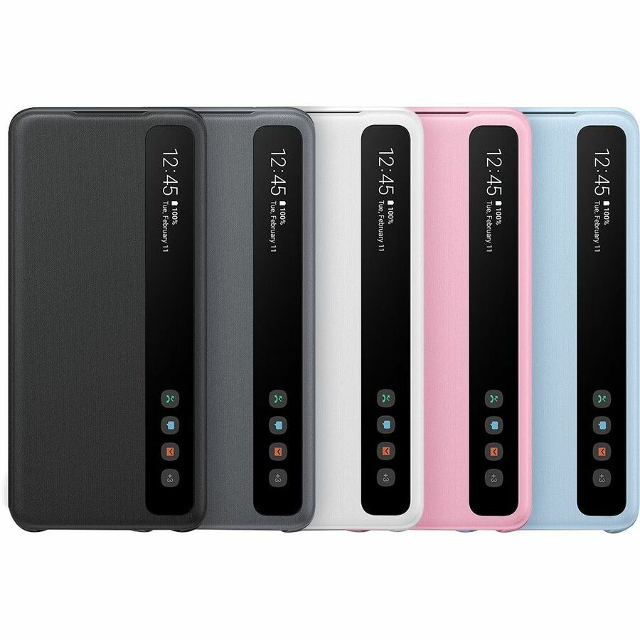 Étui de transport Samsung Smart Clear View (rabat) pour smartphone Samsung Galaxy S20 5G - Noir EF-ZG980CBEGCA