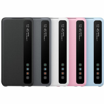Étui de transport Samsung Smart Clear View (rabat) pour smartphone Samsung Galaxy S20 5G - Noir EF-ZG980CBEGCA