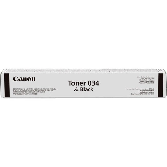 Cartouche de toner laser d'origine Canon 034 à rendement standard - Noir - 1 paquet 9454B001