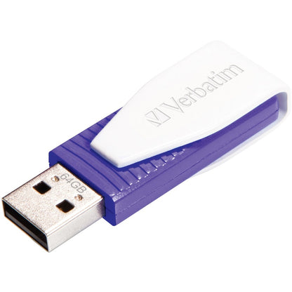 Clé USB pivotante Verbatim 64 Go - Violet 49816