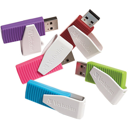 Clé USB pivotante Verbatim 64 Go - Violet 49816
