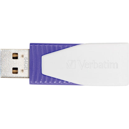 Clé USB pivotante Verbatim 64 Go - Violet 49816