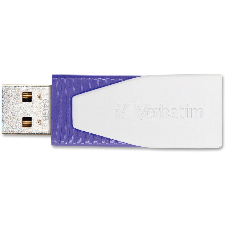 Clé USB pivotante Verbatim 64 Go - Violet 49816