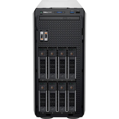 Serveur tour Dell EMC PowerEdge T350 4,5U - 1 x Intel Xeon E-2334 3,40 GHz - 8 Go de RAM - 480 Go de SSD - Contrôleur Serial ATA, Serial Attached SCSI (SAS) DTWW2