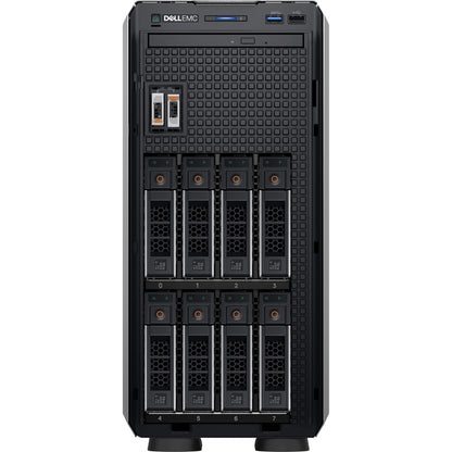 Serveur tour Dell EMC PowerEdge T350 4,5U - 1 x Intel Xeon E-2334 3,40 GHz - 8 Go de RAM - 480 Go de SSD - Contrôleur Serial ATA, Serial Attached SCSI (SAS) DTWW2