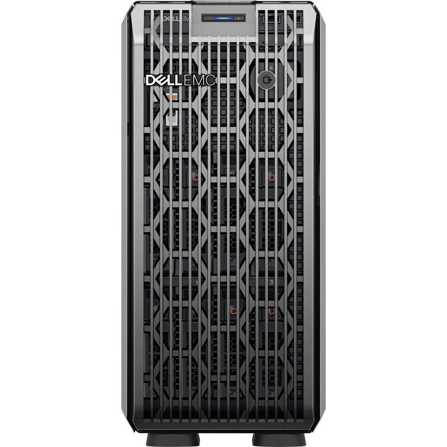 Serveur tour Dell EMC PowerEdge T350 4,5U - 1 x Intel Xeon E-2334 3,40 GHz - 8 Go de RAM - 480 Go de SSD - Contrôleur Serial ATA, Serial Attached SCSI (SAS) DTWW2