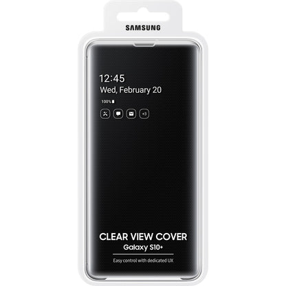 Étui de transport Clear View pour smartphone Samsung - Noir EF-ZG975CBEGCA