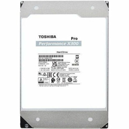 Disque dur Toshiba X300 Pro HDWR51EXZSTB 14 To - 3,5" interne - SATA (SATA/600) - Méthode d'enregistrement magnétique conventionnel (CMR) HDWR51EXZSTB