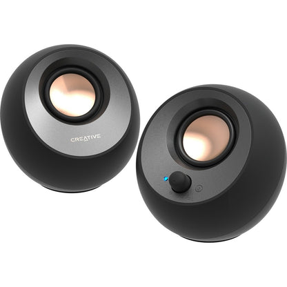 Système d'enceintes Bluetooth Creative Pebble V3 2.0 - 8 W RMS - Noir 51MF1700AA001