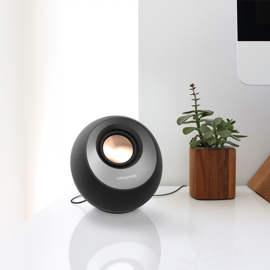 Système d'enceintes Bluetooth Creative Pebble V3 2.0 - 8 W RMS - Noir 51MF1700AA001