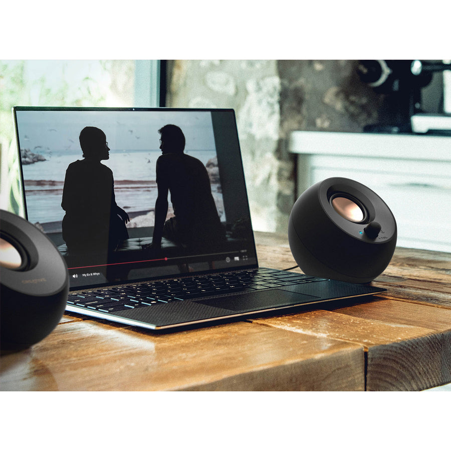 Système d'enceintes Bluetooth Creative Pebble V3 2.0 - 8 W RMS - Noir 51MF1700AA001