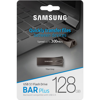 Samsung USB 3.1 Flash Drive Bar Plus 128GB Titan Gray MUF-128BE4/AM