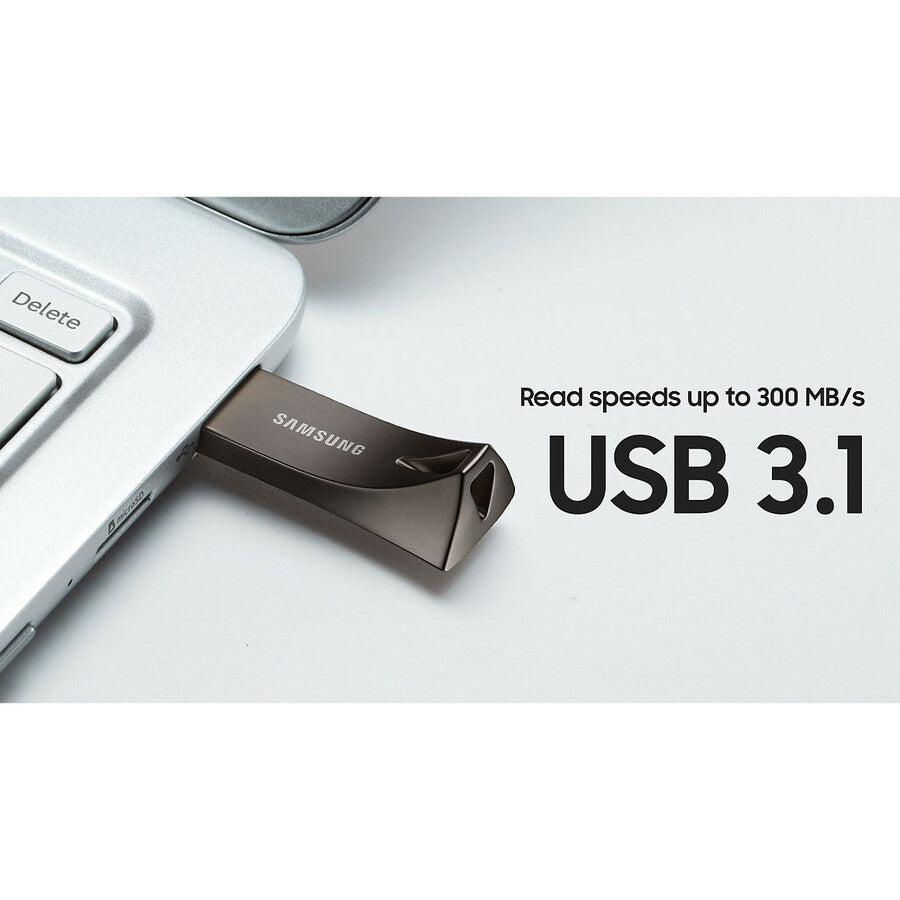 Samsung USB 3.1 Flash Drive Bar Plus 128GB Titan Gray MUF-128BE4/AM