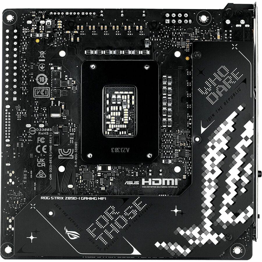 Carte mère de bureau gaming Asus ROG Strix STRIX Z890-I GAMING WIFI - Chipset Intel Z890 ROG-STRIXZ890-IGAMINGWIFI