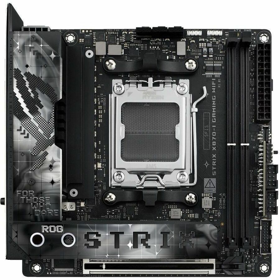 Carte mère de bureau gaming Asus ROG Strix X870-I GAMING WIFI - Chipset AMD X870 - Socket AM5 - Mini ITX ROGSTRIXX870IGAMINGWIFI