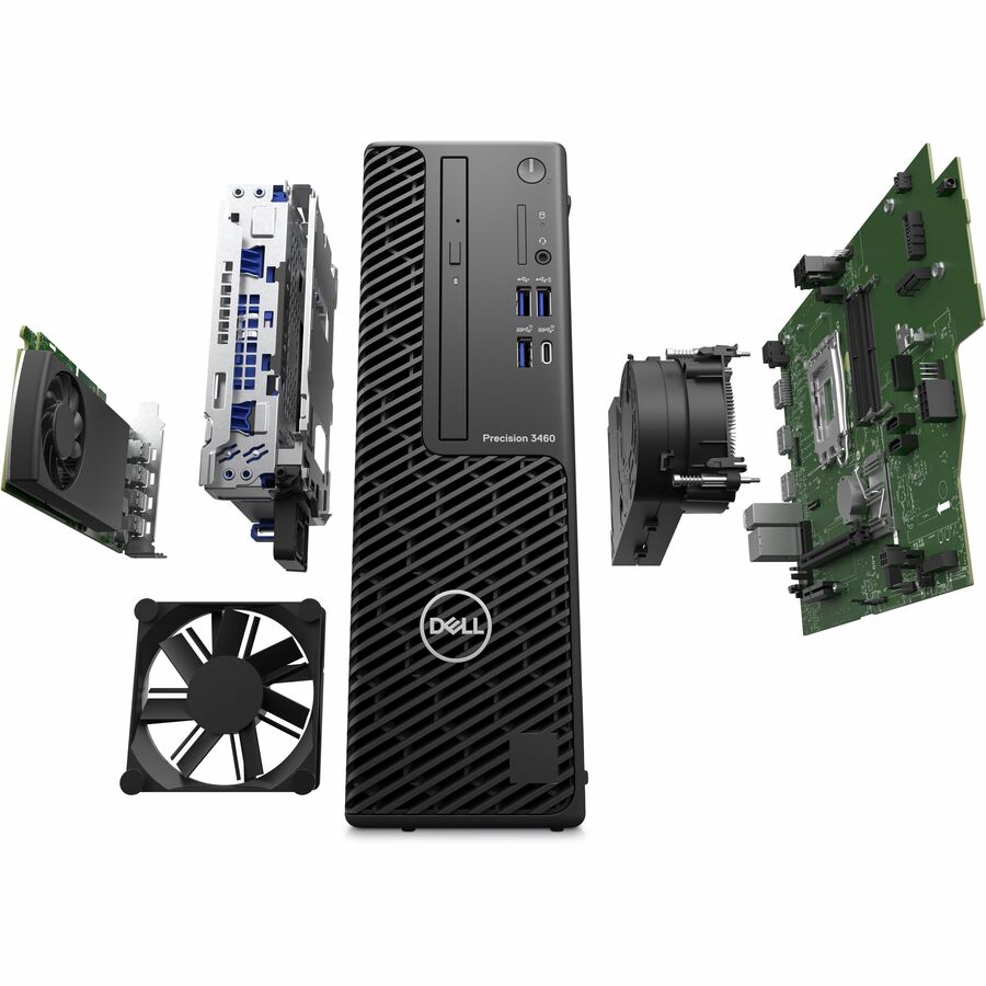 Station de travail Dell Precision 3000 3460 - Intel Core i7 14e génération i7-14700 - 16 Go - SSD 512 Go - Petit facteur de forme 50DD5