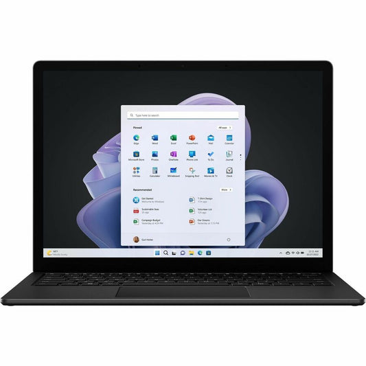 Ordinateur portable Microsoft Surface Laptop 5 15" à écran tactile - Intel Core i7 12e génération i7-1255U - Plateforme Intel Evo - 16 Go - SSD 512 Go - Clavier anglais - Noir mat RIS-00005