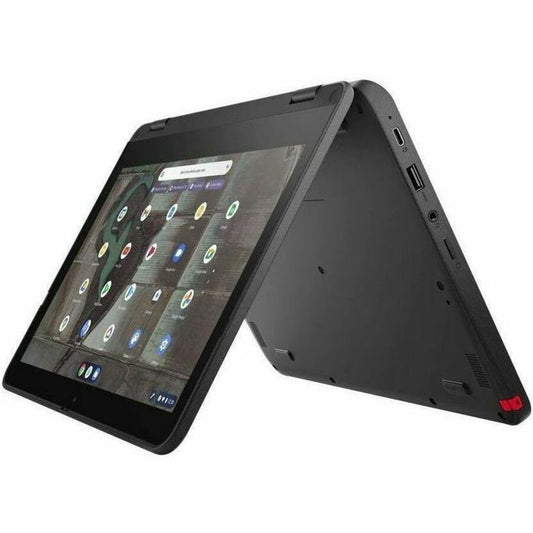 Lenovo 500e Chromebook Gen 3 82JB003XCF Chromebook 2 en 1 convertible tactile 11,6" (294,64 mm) - HD - Intel Celeron N4500 - 4 Go - Mémoire flash 32 Go - Clavier français, anglais - Gris 82JB003XCF