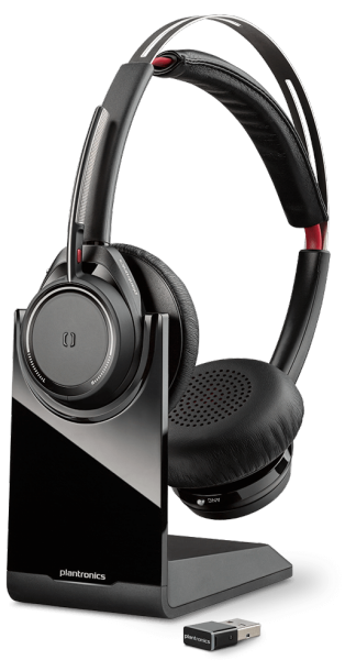 Casque stéréo Bluetooth Plantronics Voyager Focus UC avec suppression active du bruit (ANC) 202652-02
